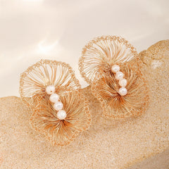 Lace Poppy Studs