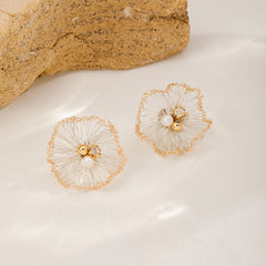 Pale Poppy Studs
