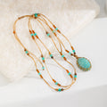 Amazonite Cord Necklace