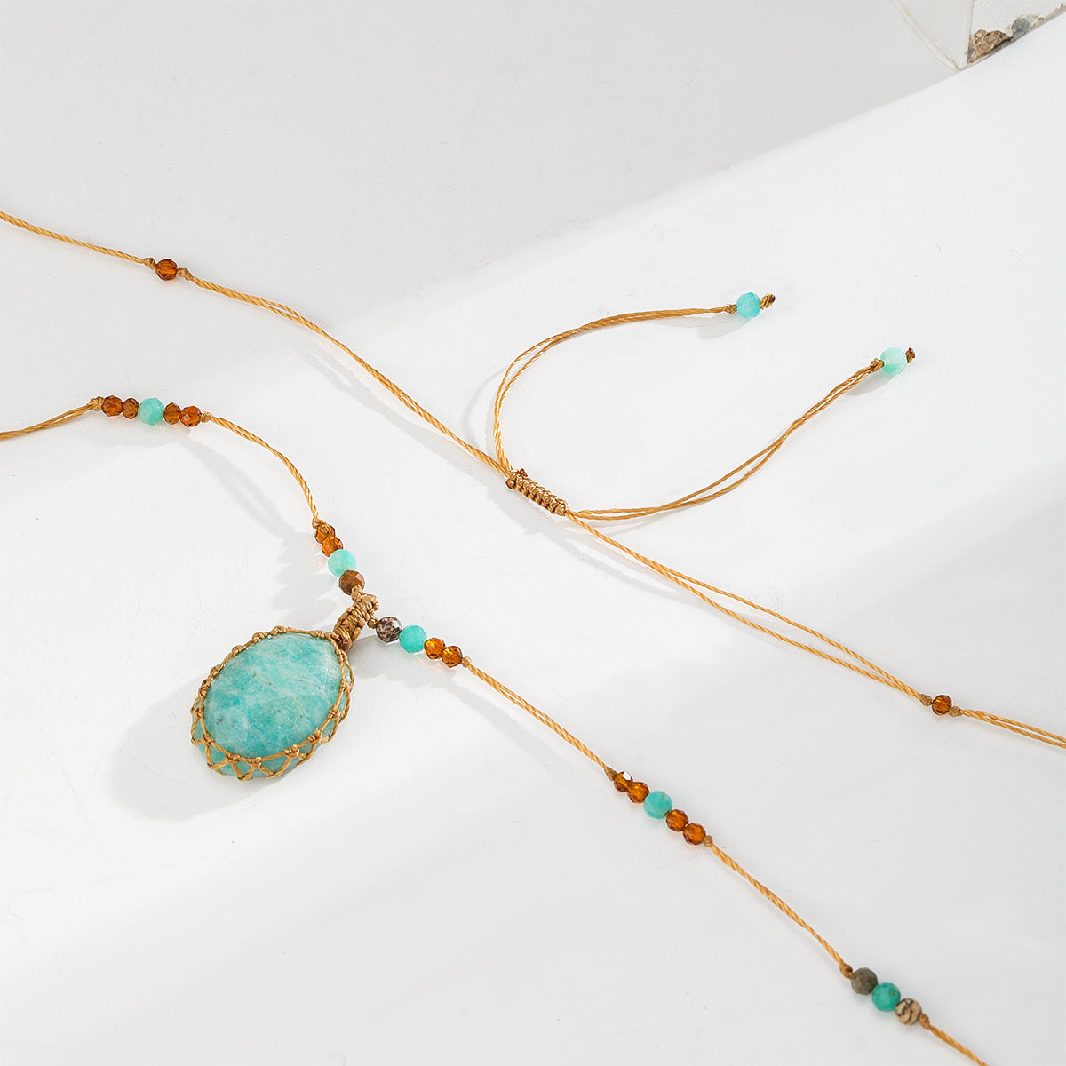 Amazonite Cord Necklace
