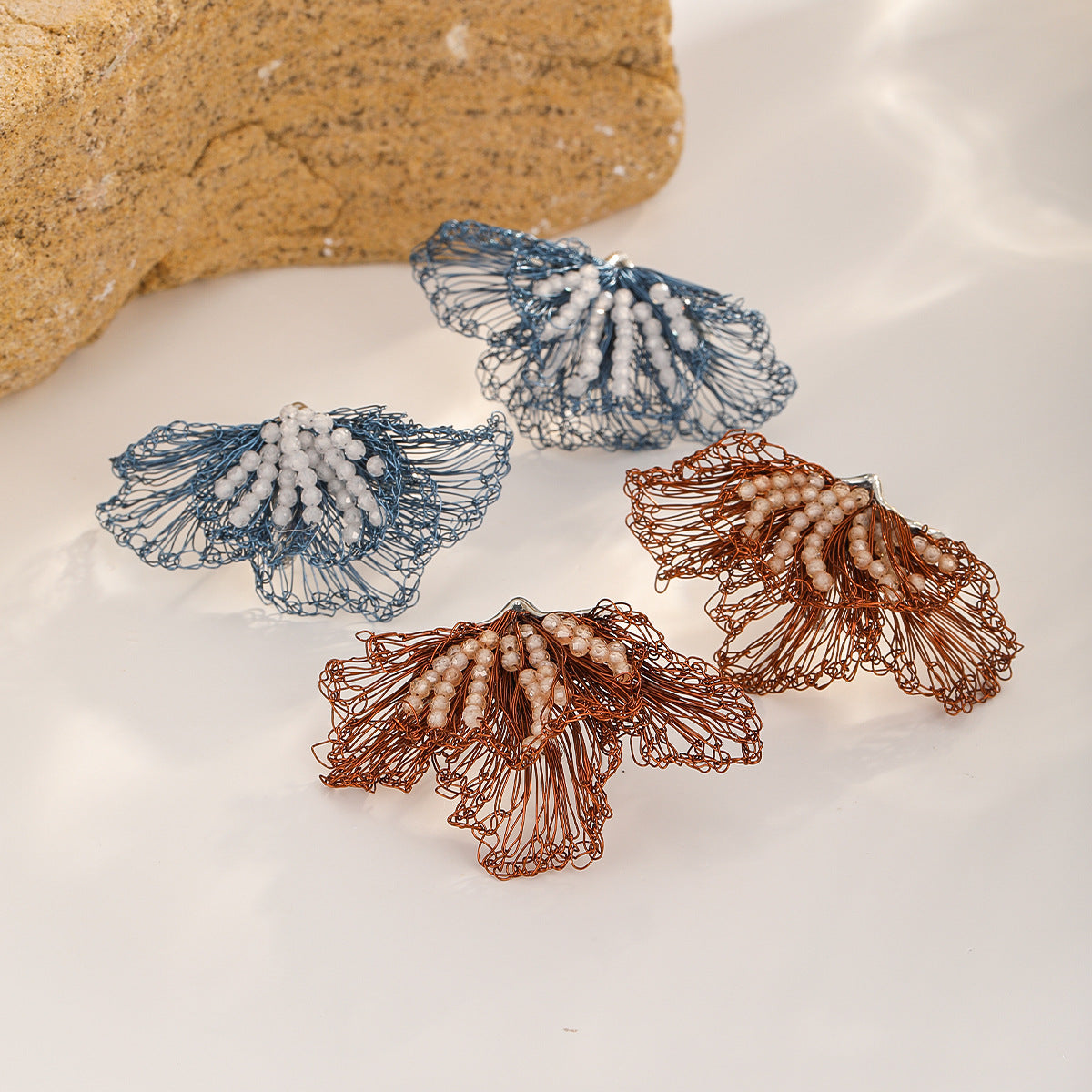 Beaded Fan Earrings, all styles