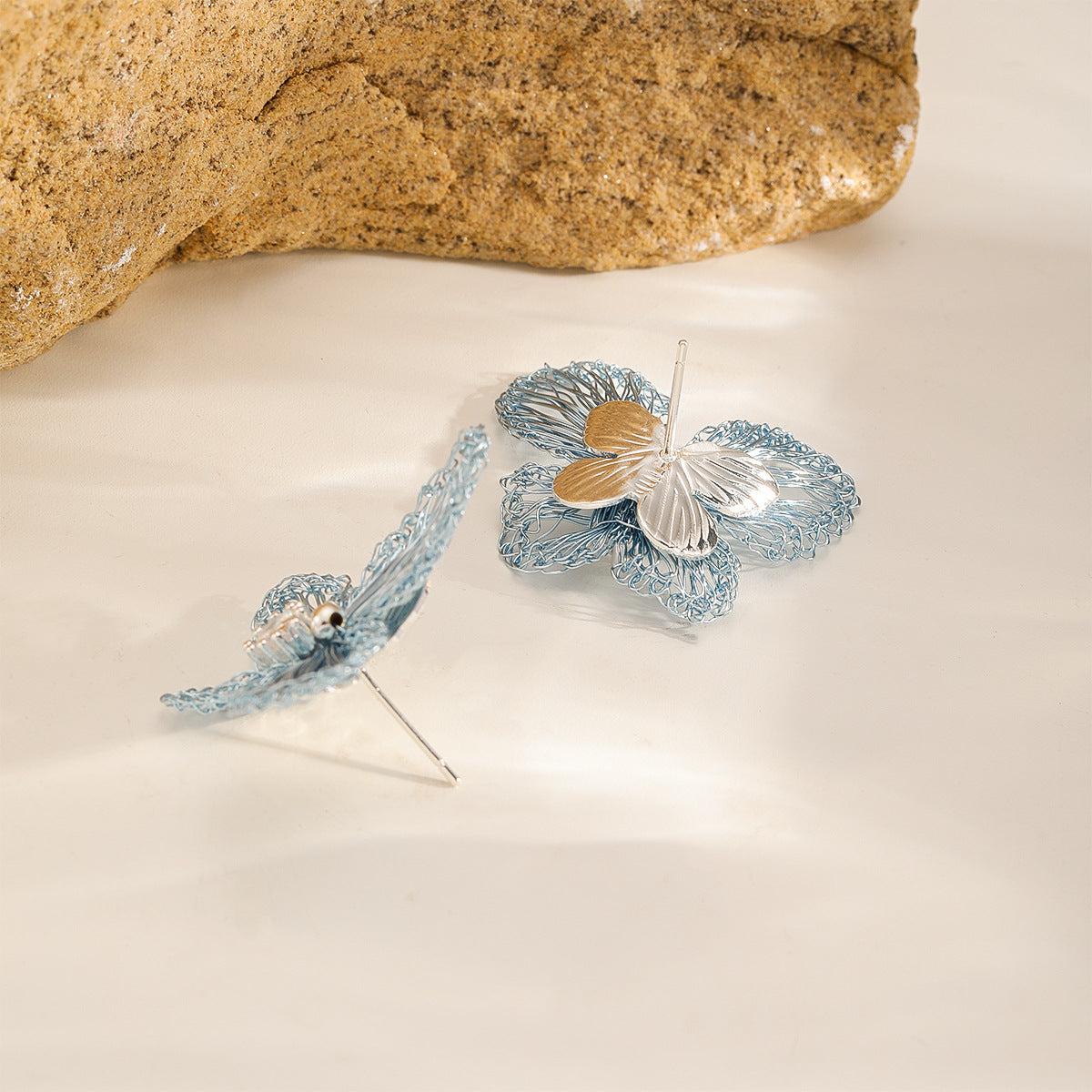 Blue Butterfly Studs — Butterfly
