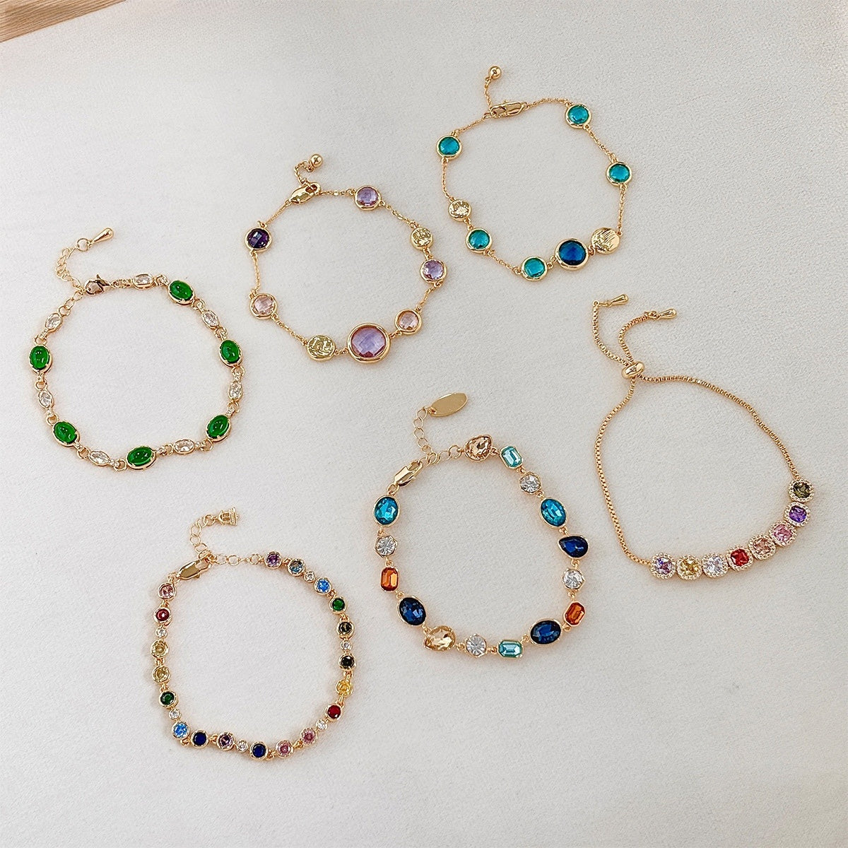 Confetti Chain Bracelet, six styles
