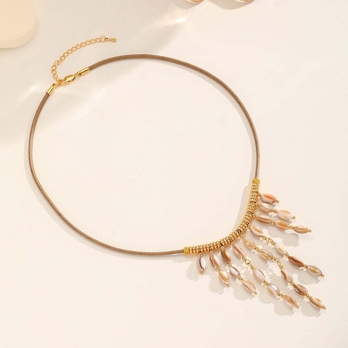 Cord & Shell Set — Necklace