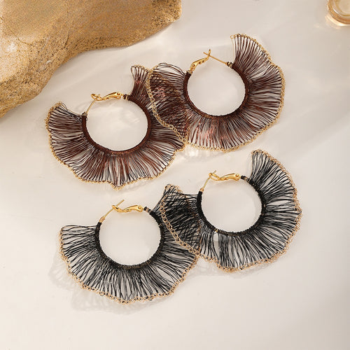 Fan Hoop Earrings, all styles