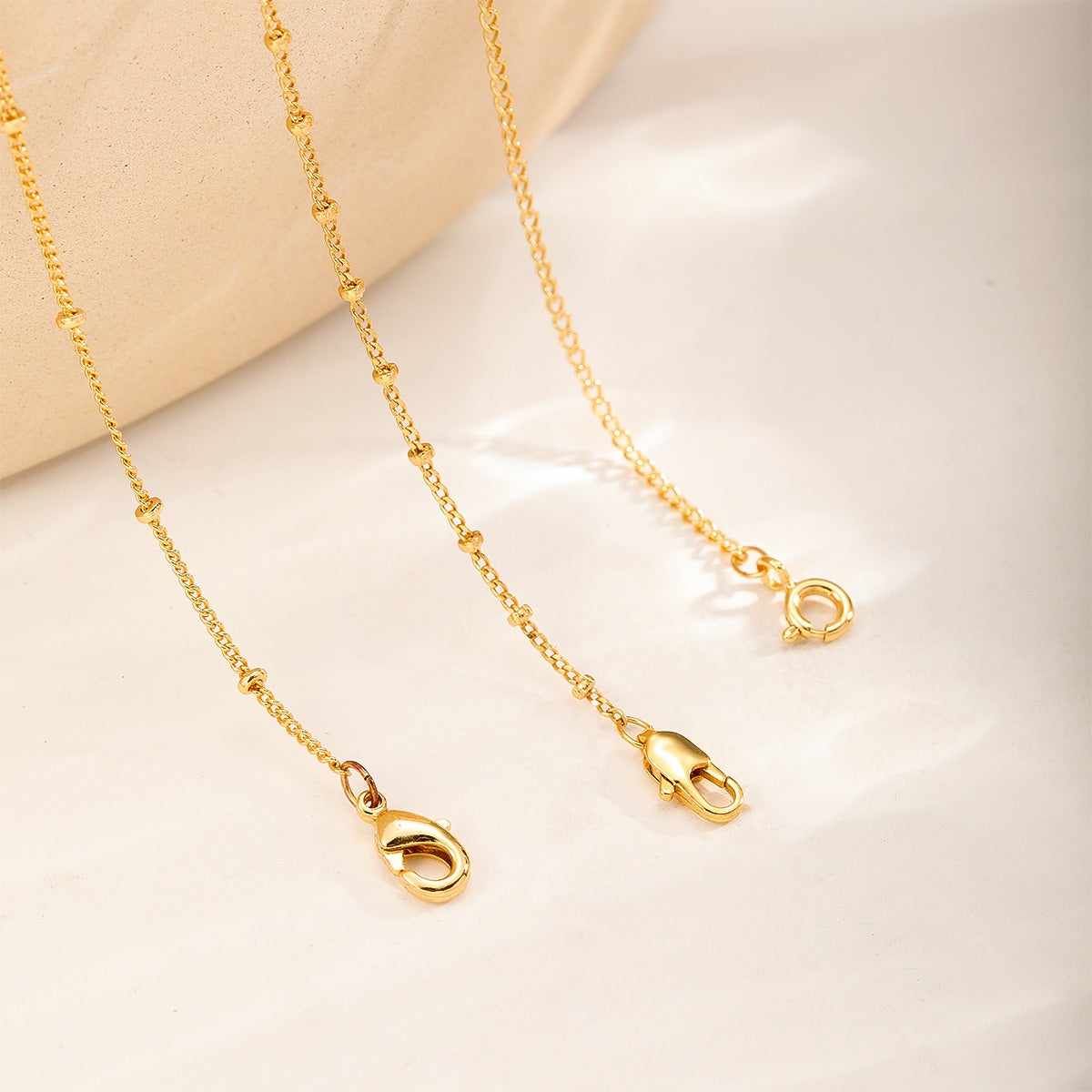 Fine Chain Pendant Necklace, clasp ends