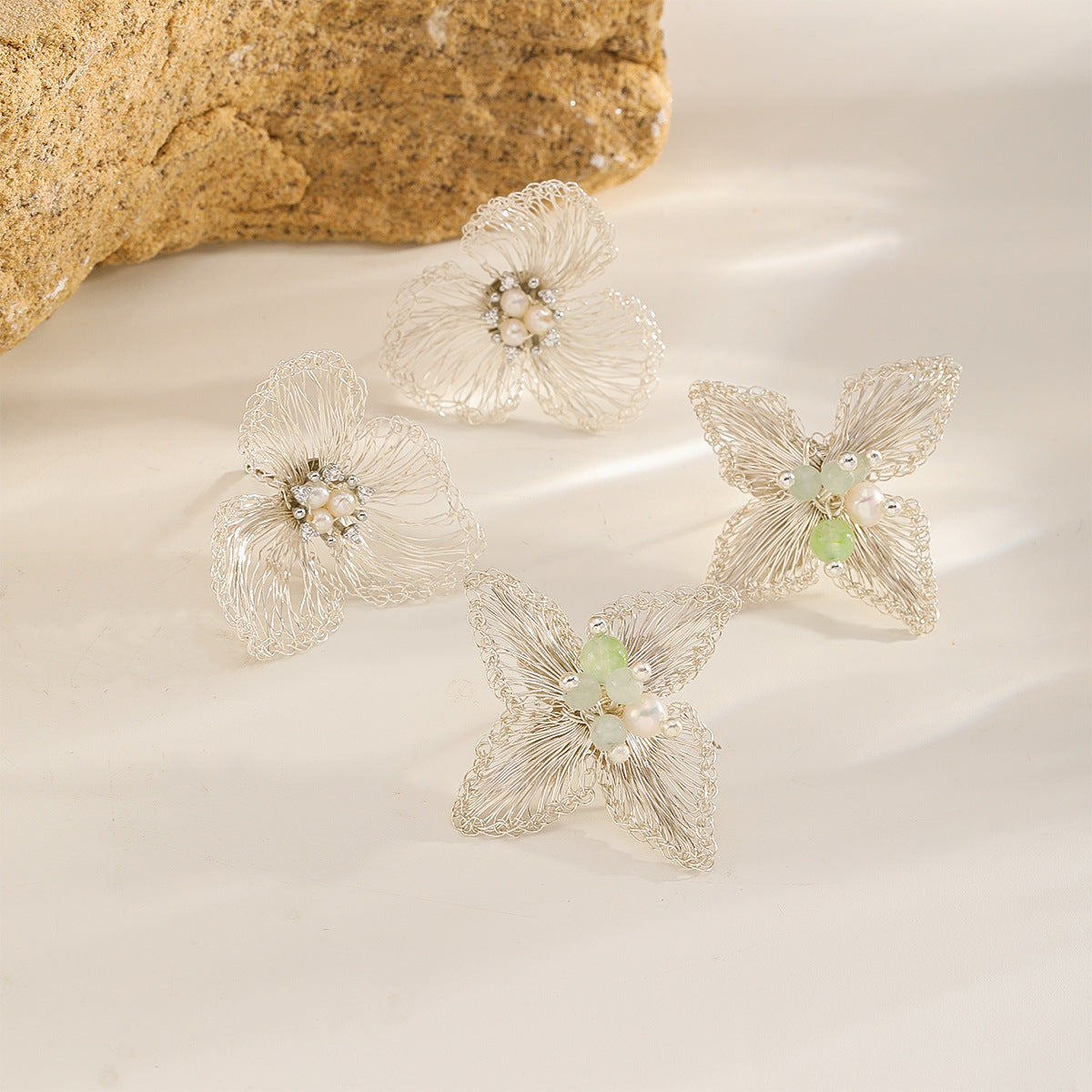 Four-Petal Studs, all styles
