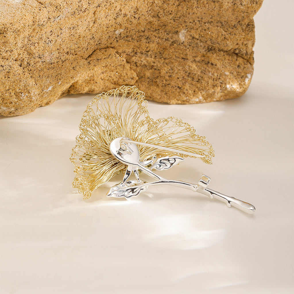 Ginkgo Brooch