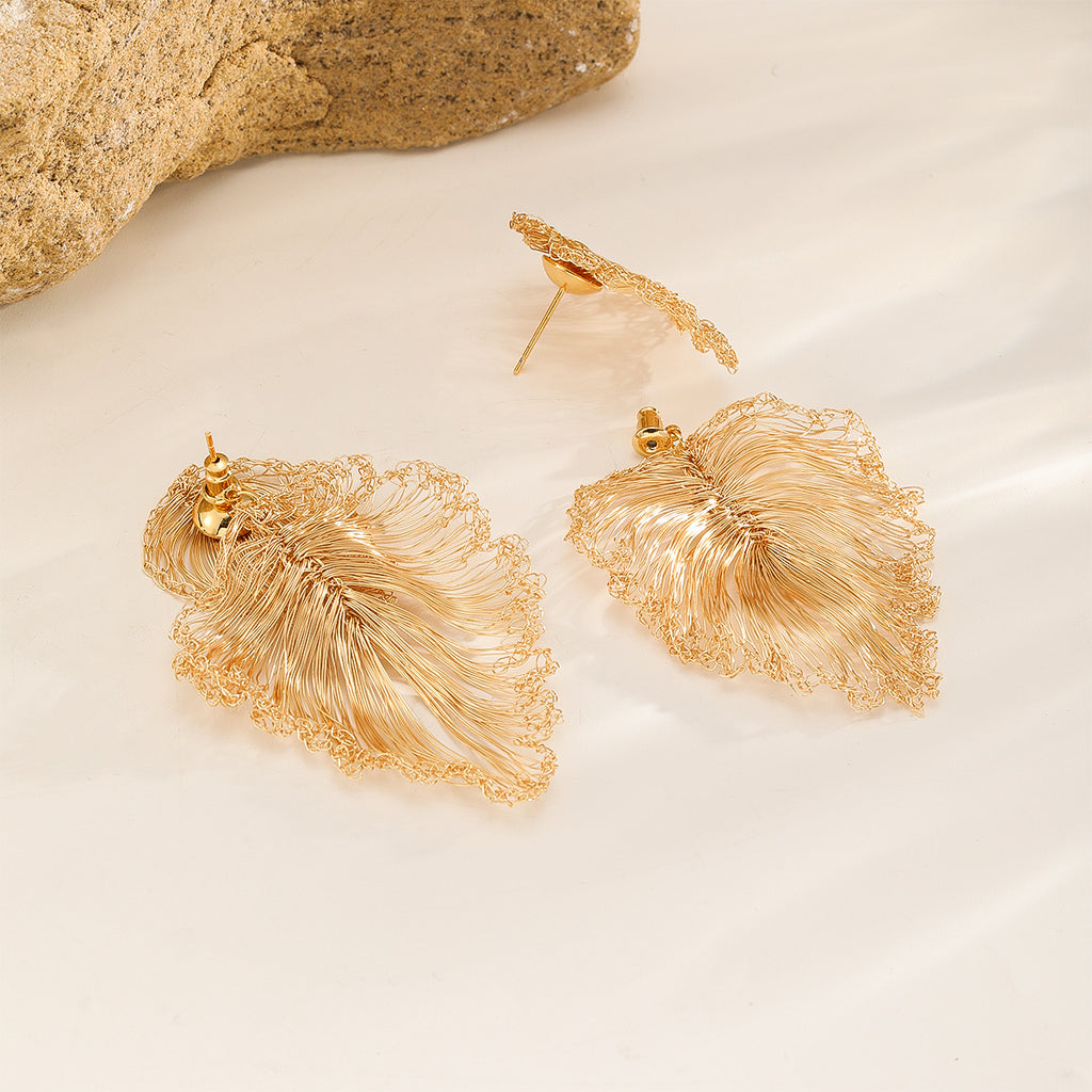 Golden Leaf Earrings