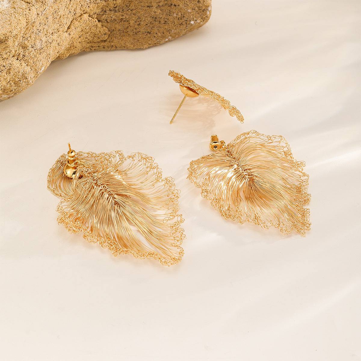 Golden Leaf Earrings