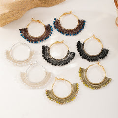 Lace Fringe Hoops