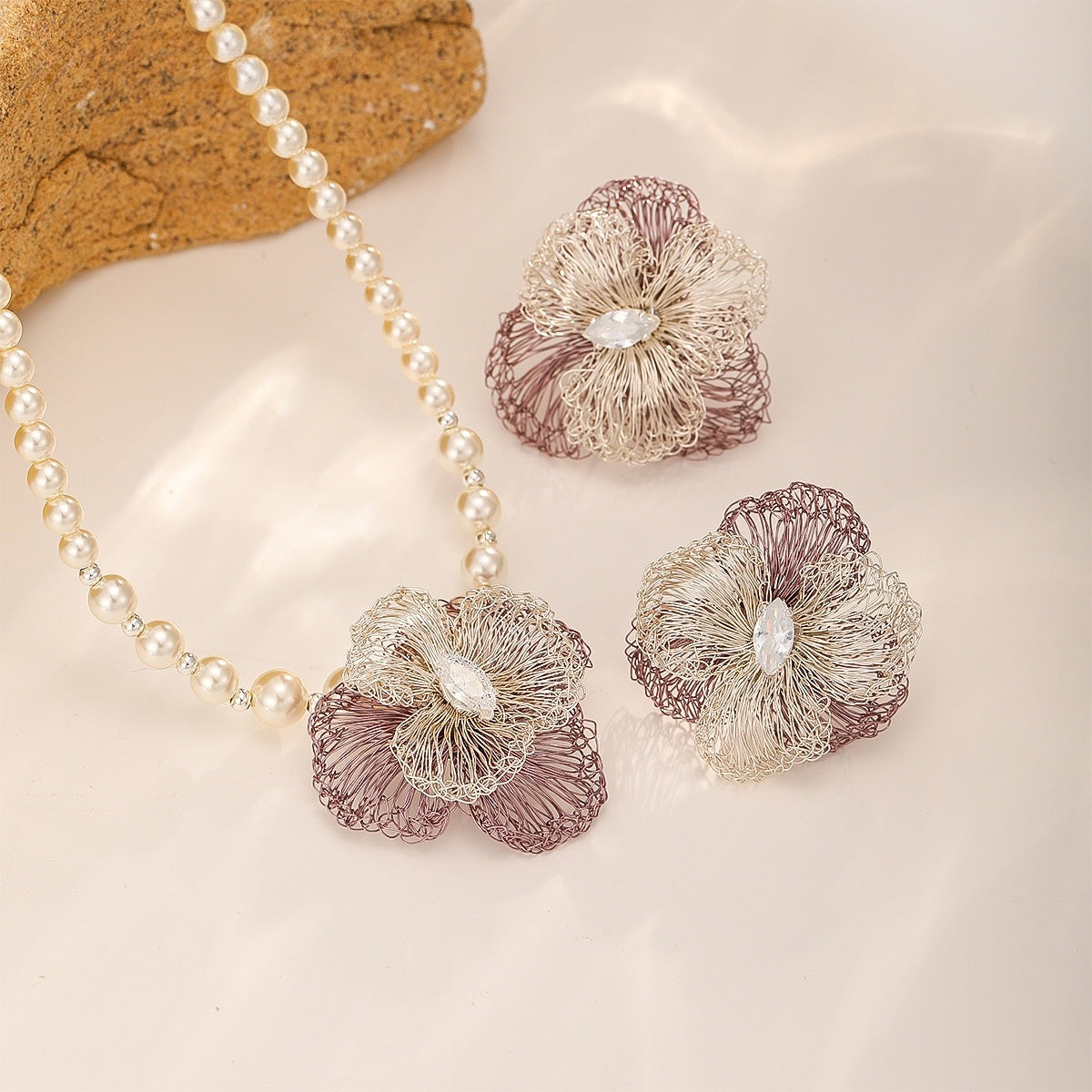 Lilac Pansy Set