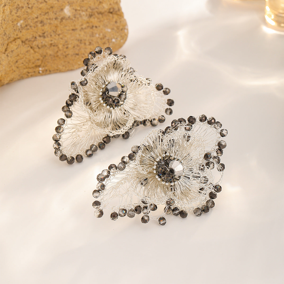 Midnight Flower Earrings