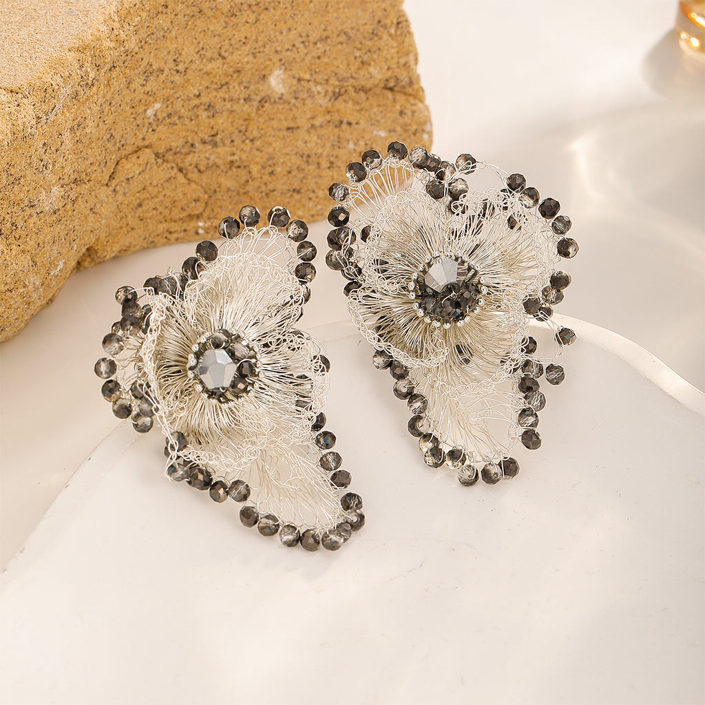 Midnight Flower Earrings