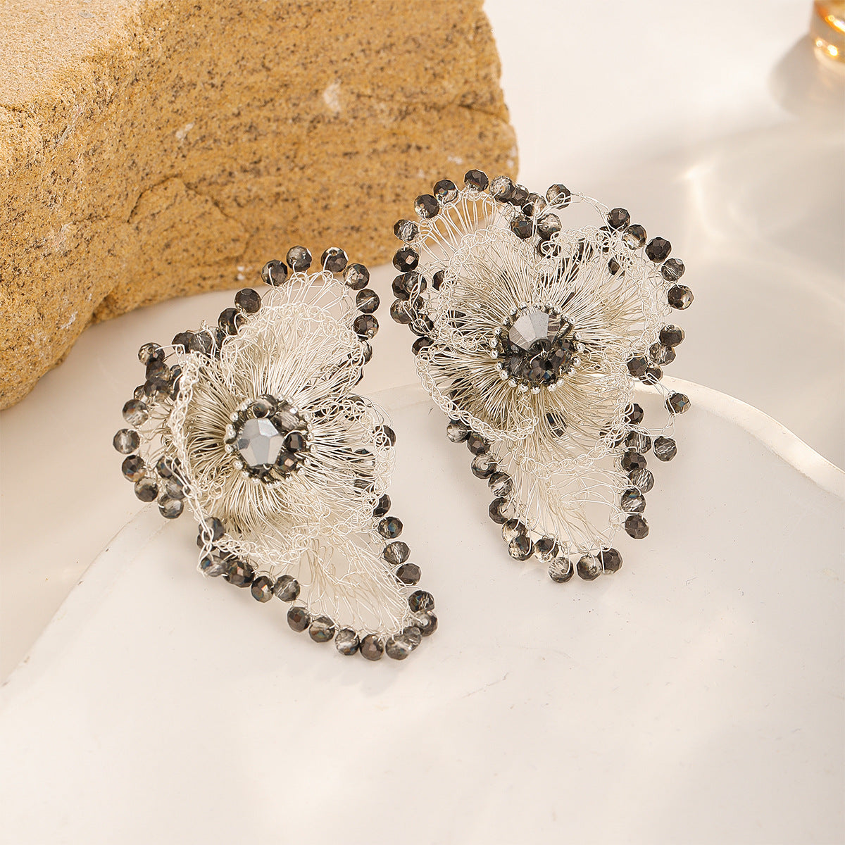 Midnight Flower Earrings