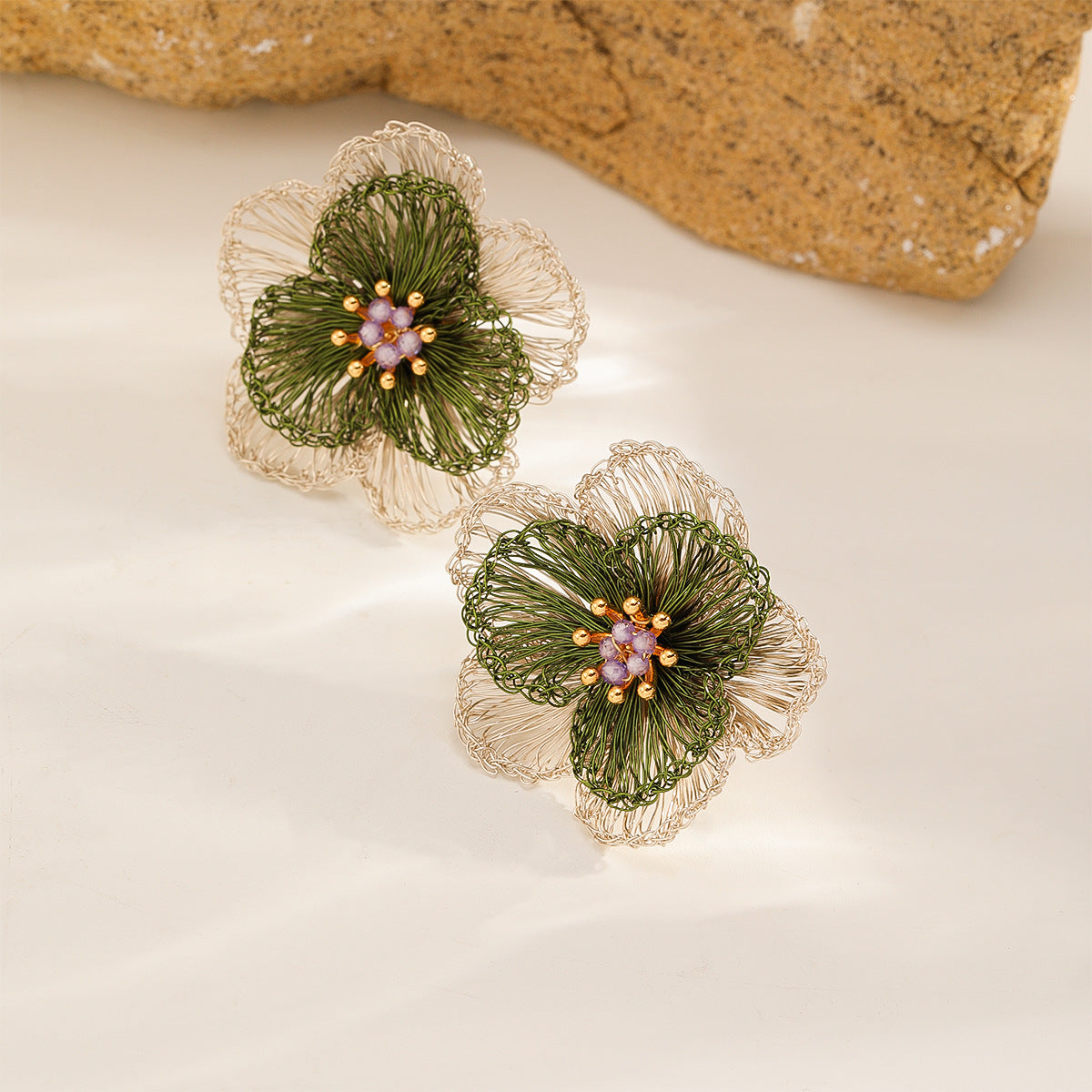 Olive Blossom Studs