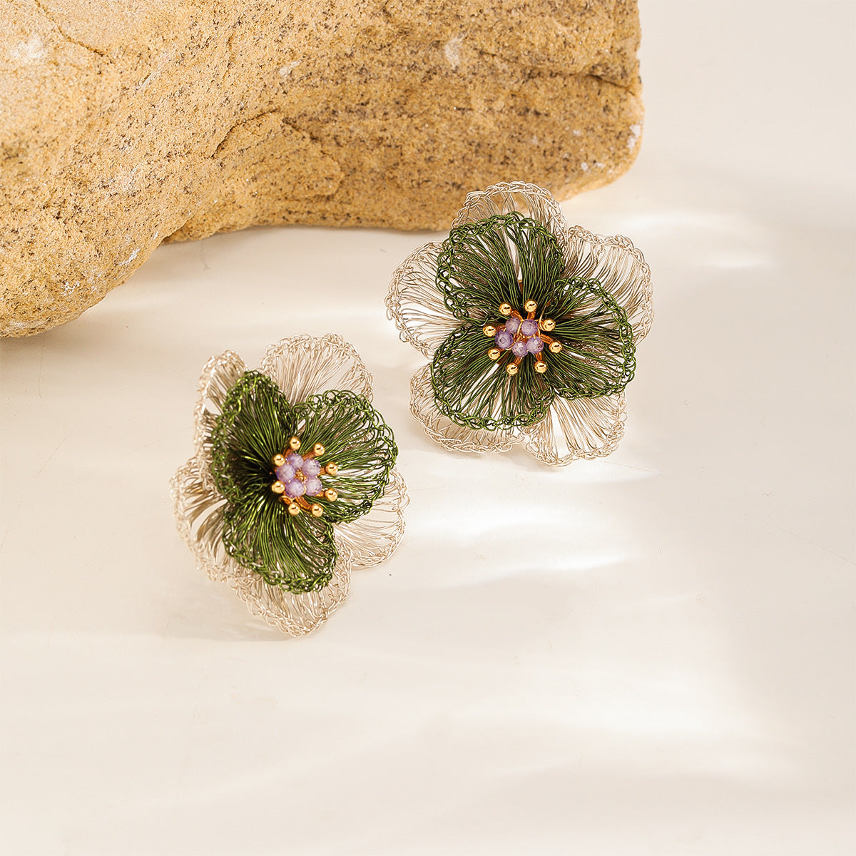 Olive Blossom Studs