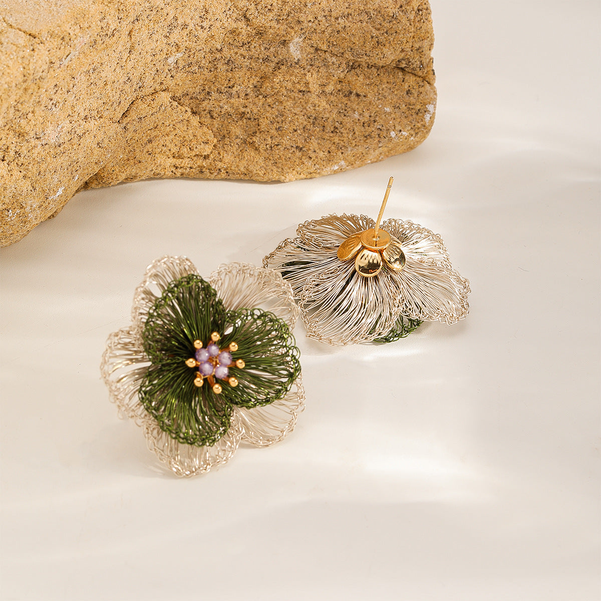 Olive Blossom Studs