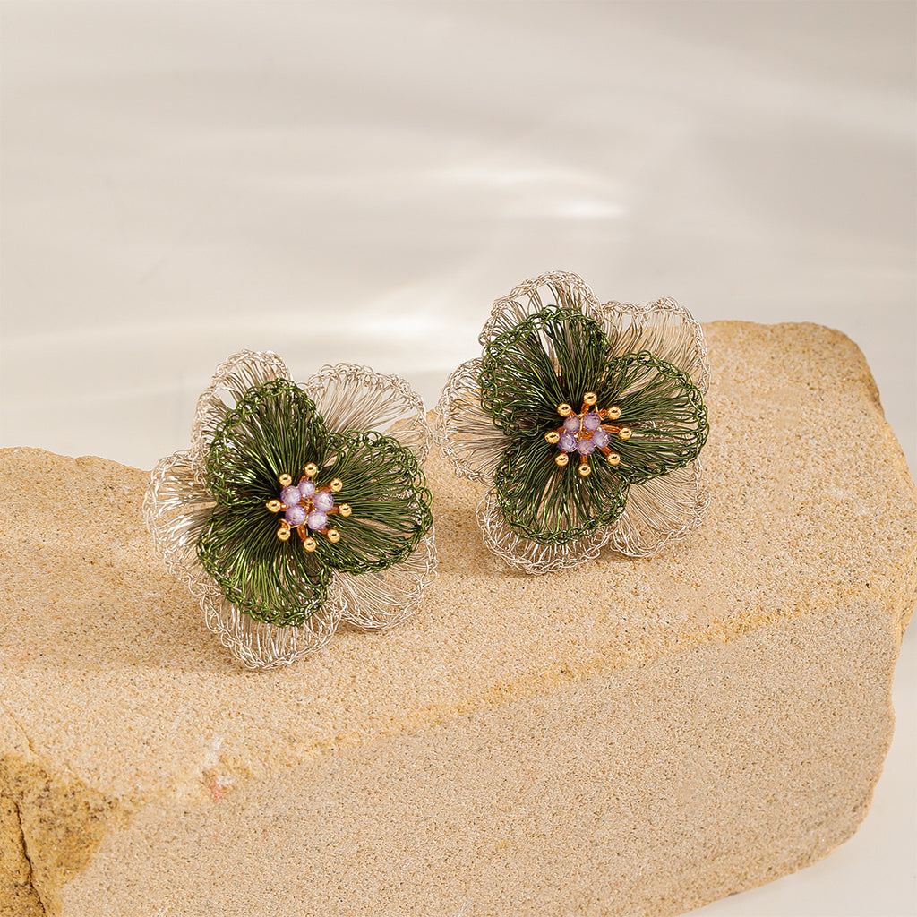 Olive Blossom Studs