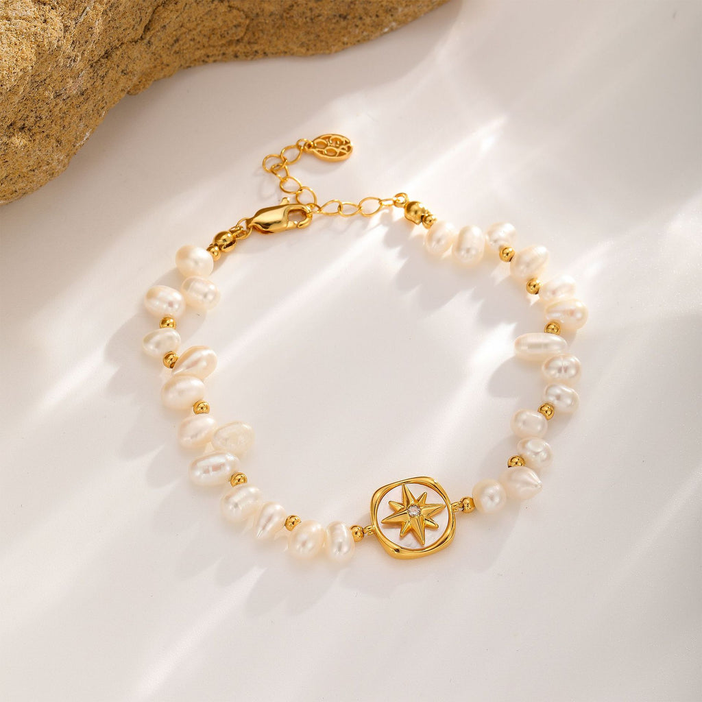 Pearl Charm Bracelet — Star