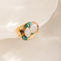 Pearl Disc Ring
