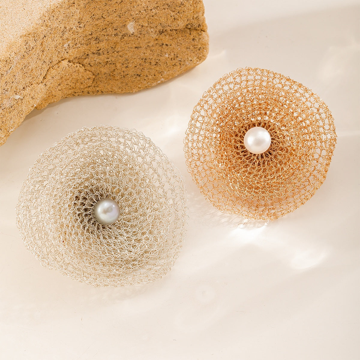 Pearl Nest Brooch, both colors