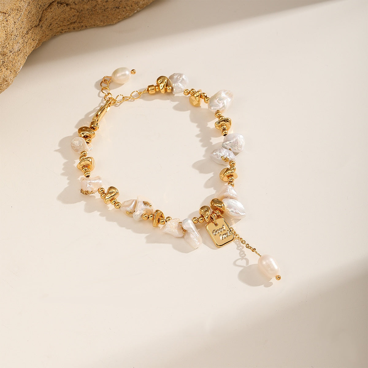 Pearl & Nugget Set — Bracelet