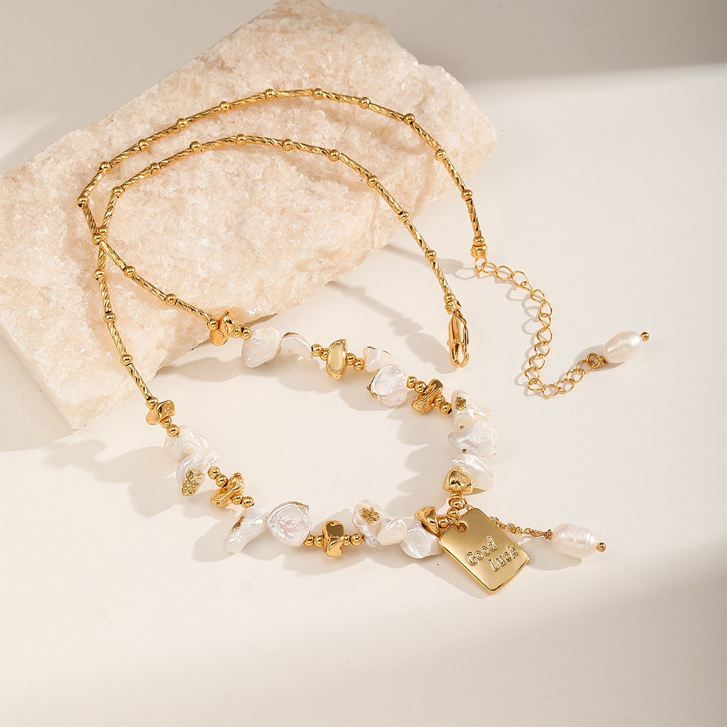 Pearl & Nugget Set — Necklace