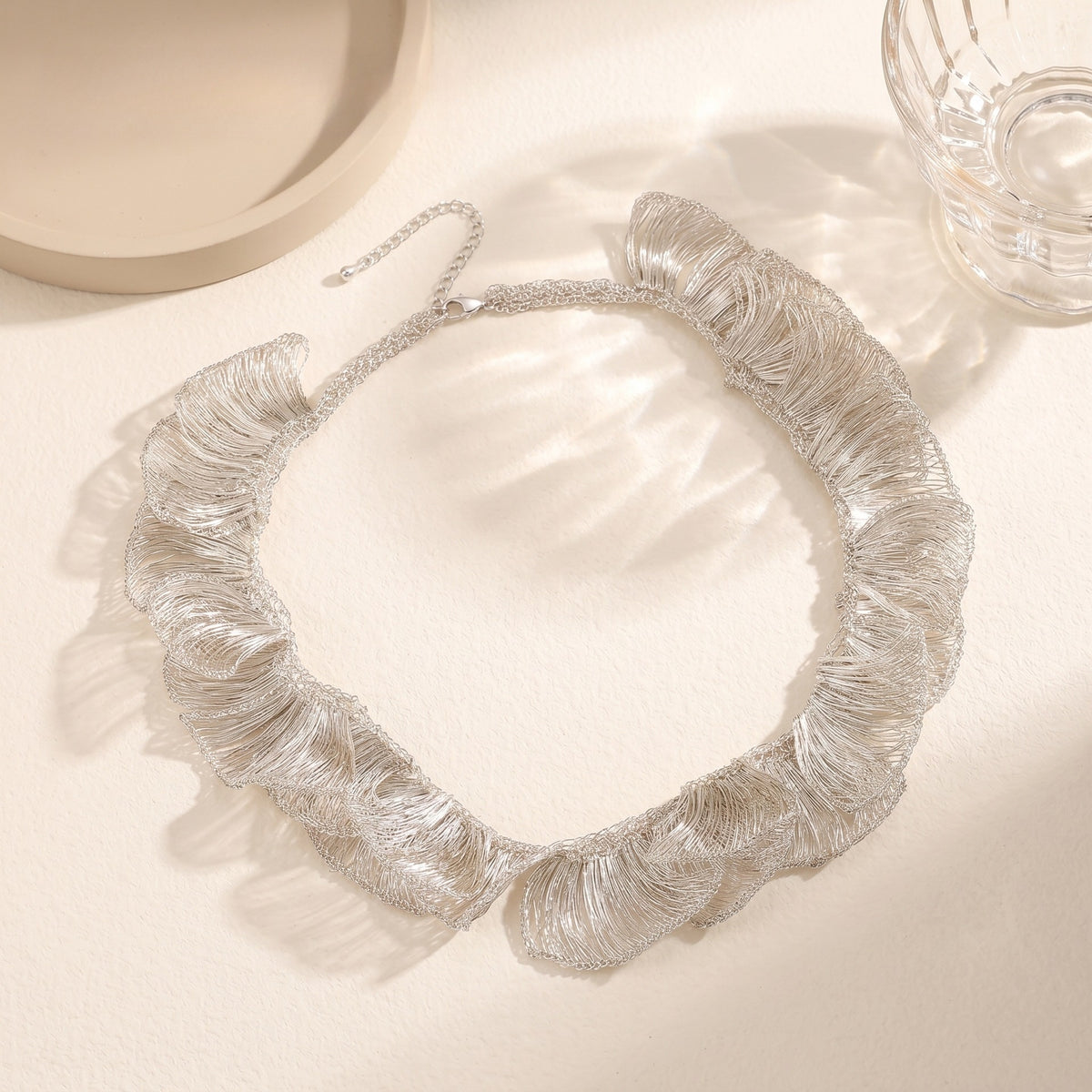 Ruffle Collar Necklace