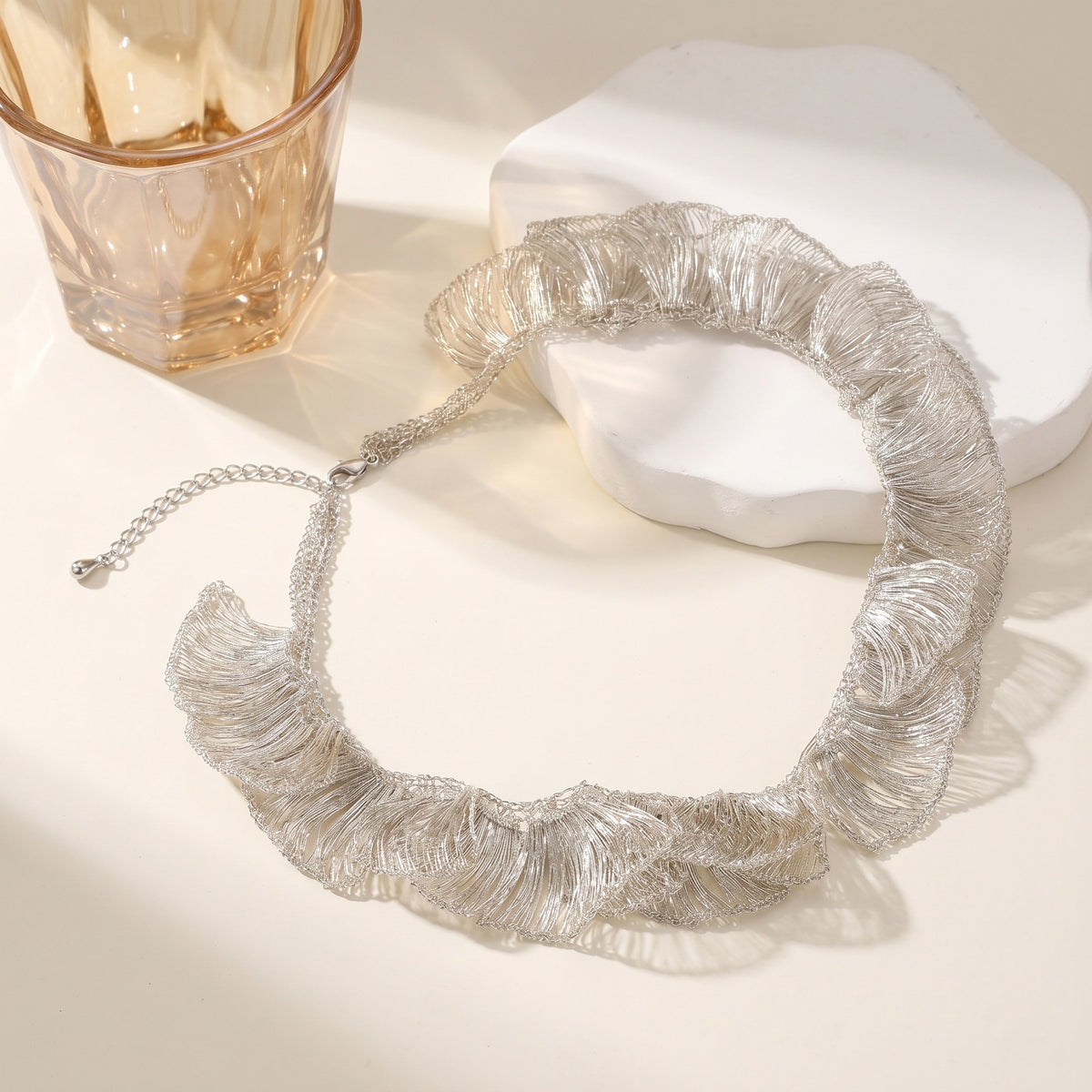 Ruffle Collar Necklace