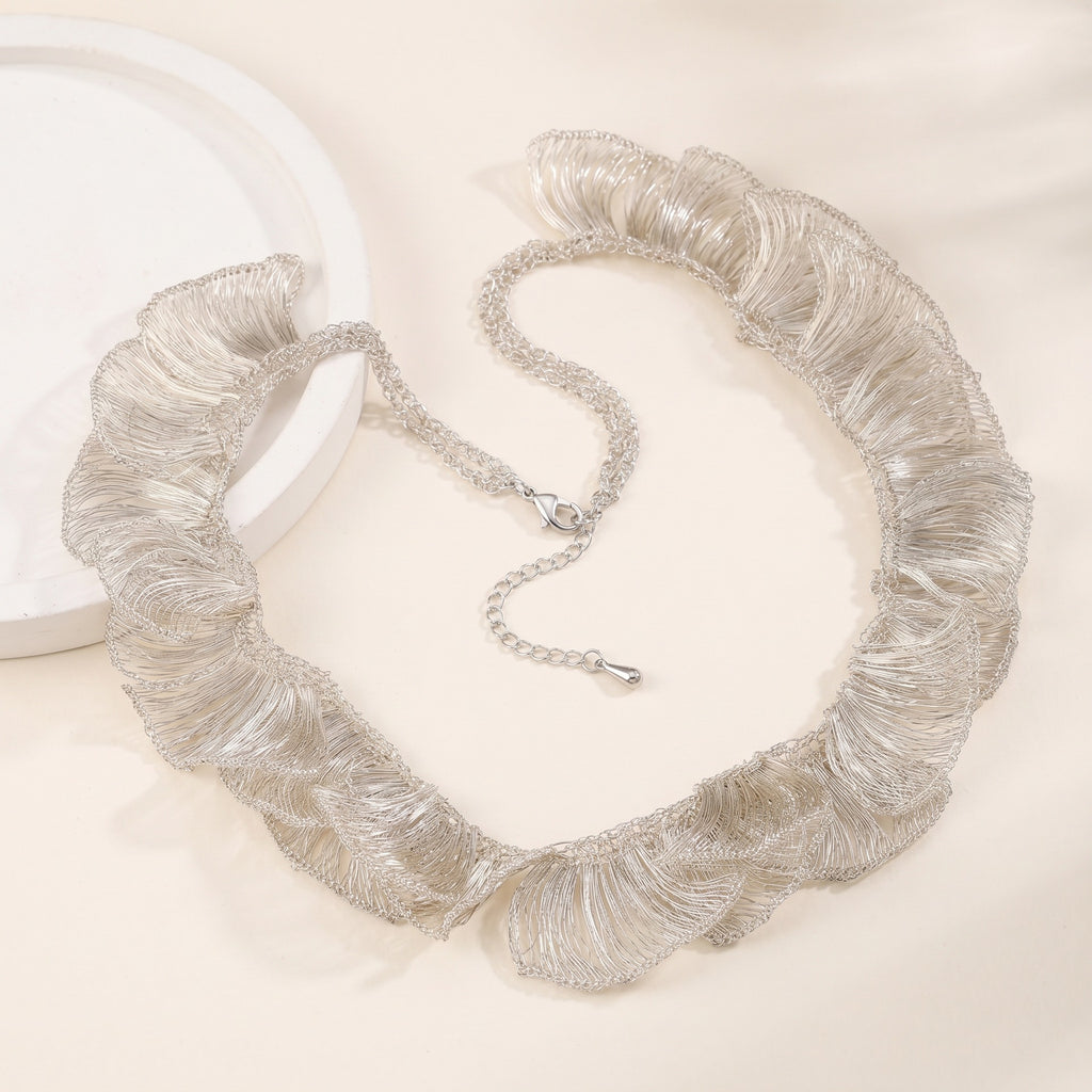 Ruffle Collar Necklace