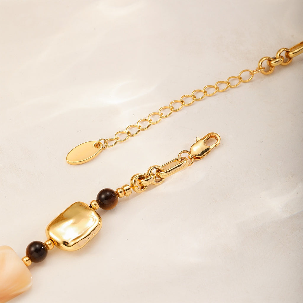 Shell Tile Set — clasp and extender chain