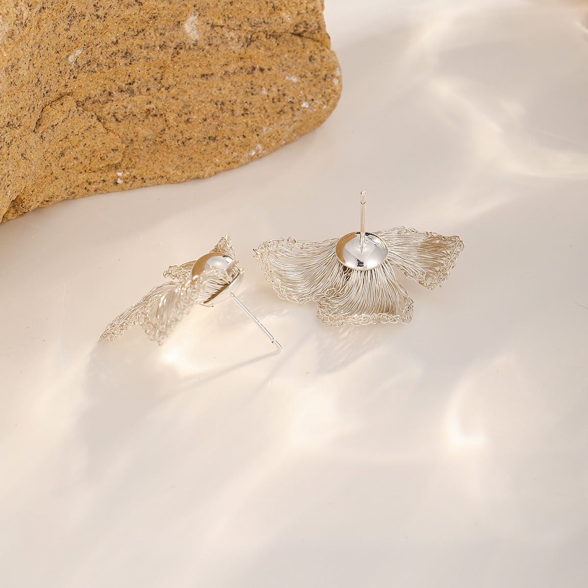 Silver Blossom Studs