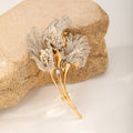 Silver Calla Brooch