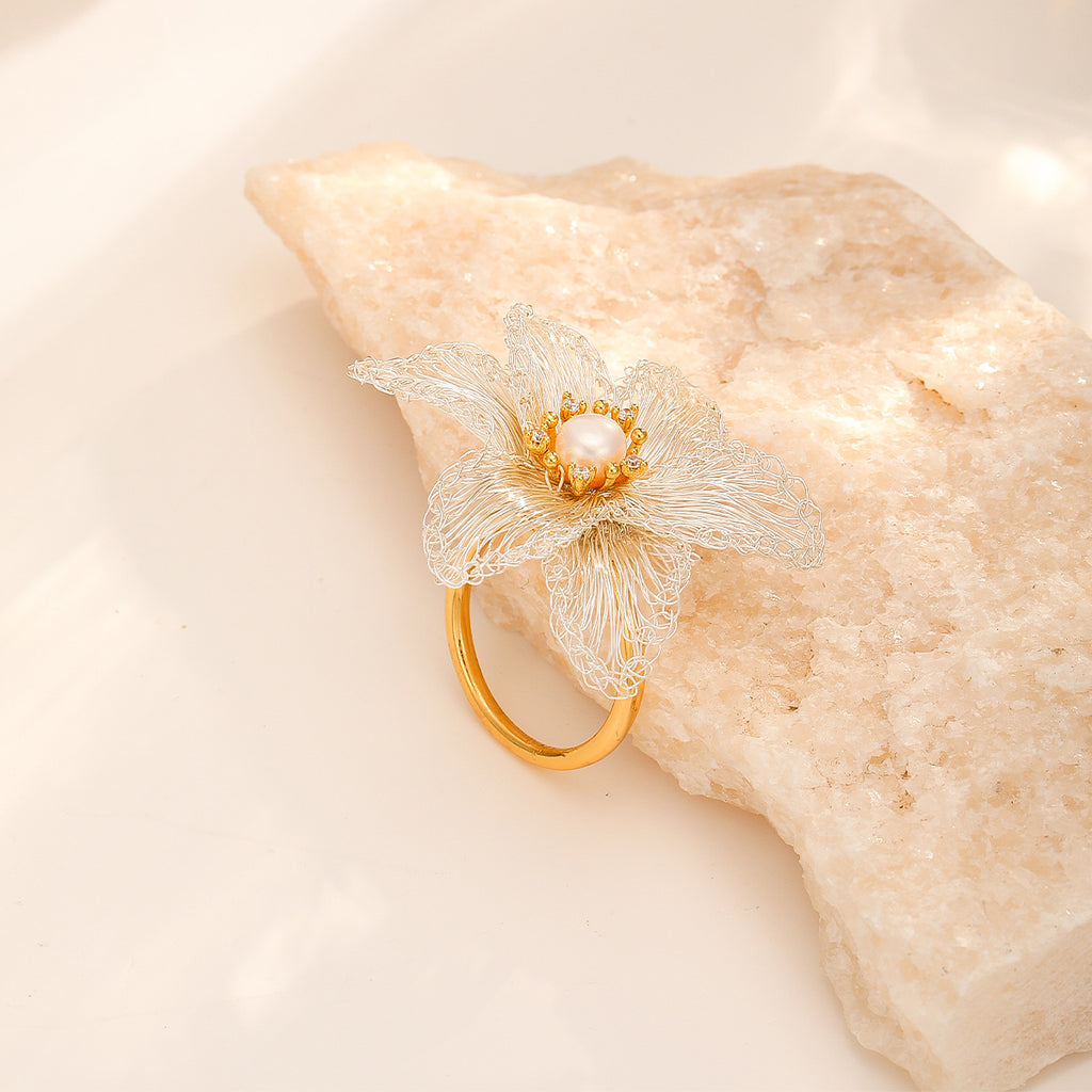 Silver Star Flower Set