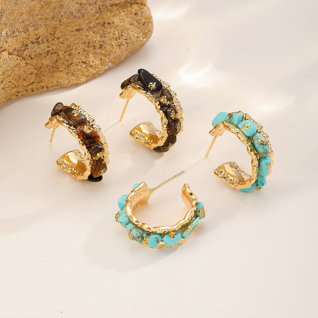Stone Chip Hoops, all colors