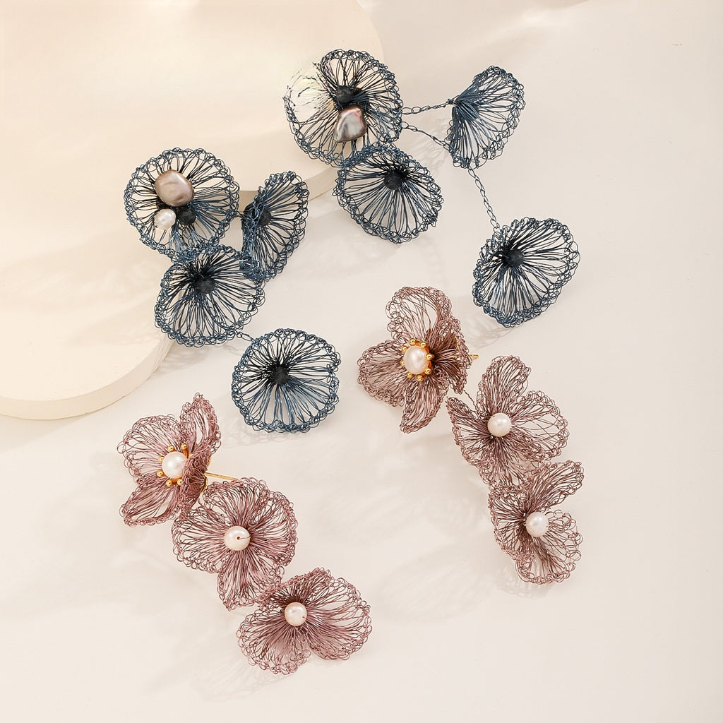 Tumbling Flower Earrings, all colors
