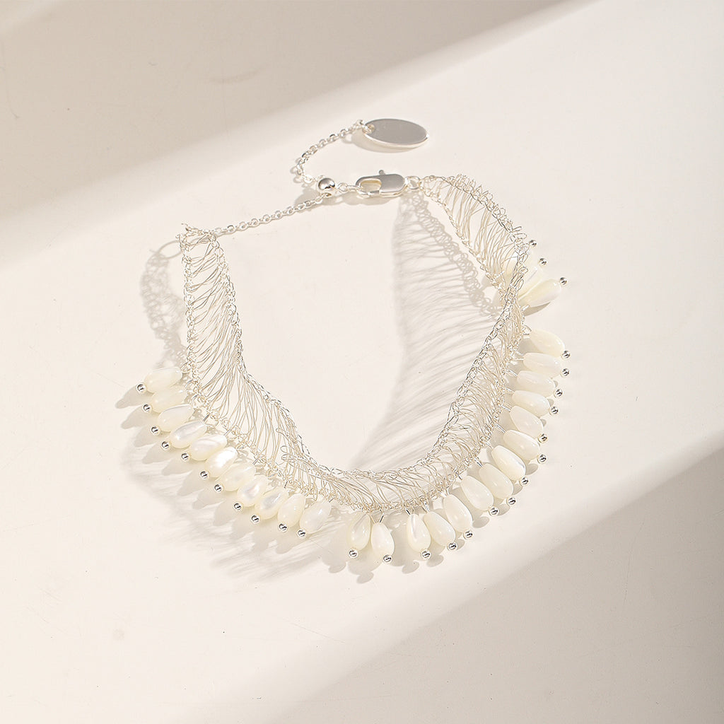 White Fringe Set