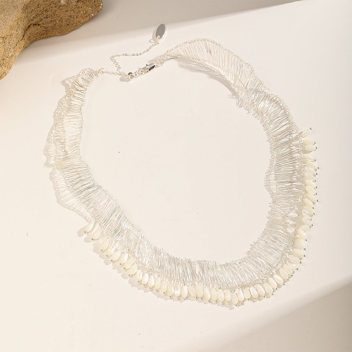 White Fringe Set