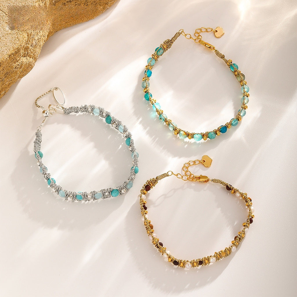 Woven Stone Bracelet, all styles