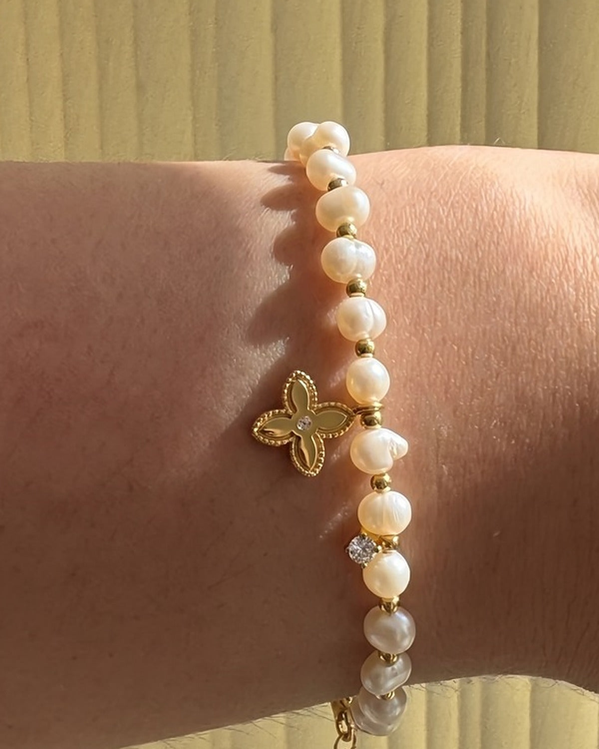 Pearl Charm Bracelet, worn